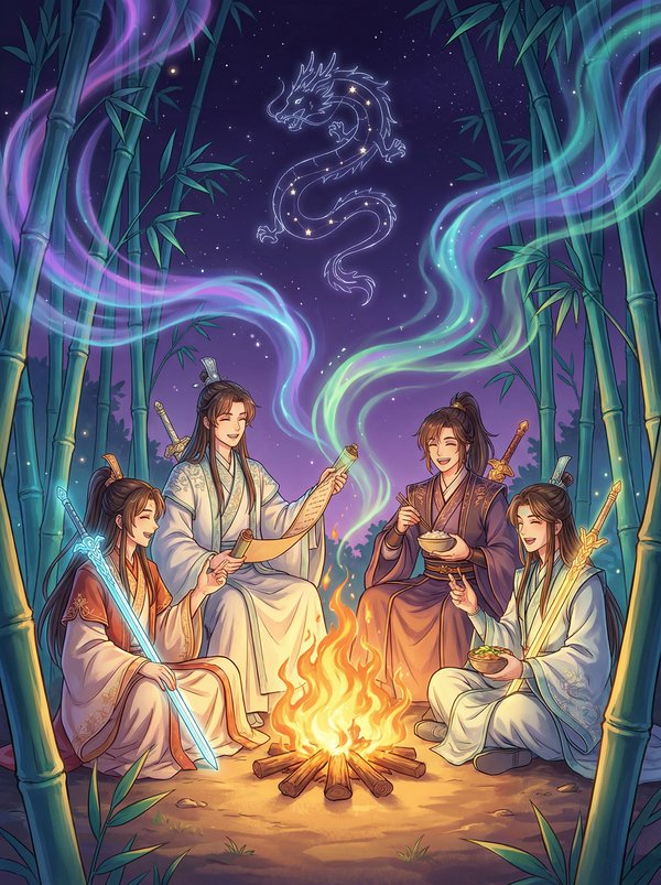 福利姬-竹林夜话